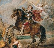 Equestrian Portrait of the George Villiers,, Peter Paul Rubens